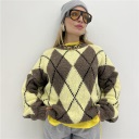 maglione girocollo rombo